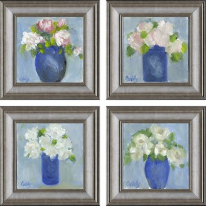 CC- BLUE VASES SET