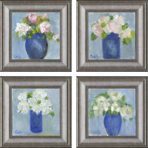 CC- BLUE VASES SET