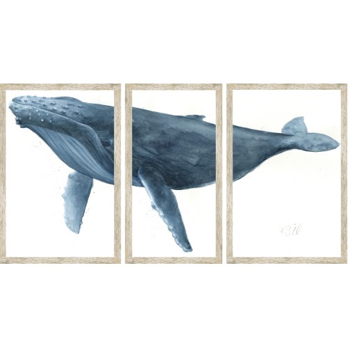 KS- WHALE TRIPTYCH 1 - The Leonard Collection